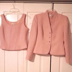 Tahari Jacket & top matching set  Pink 4p